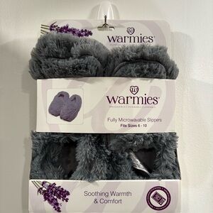 Warmies Gray Microwavable Slippers- unisex